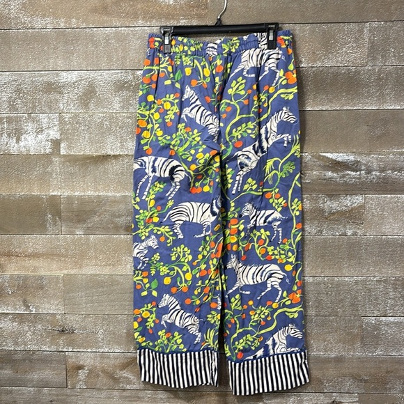 Anthropologie Olivia Wendel Zebra tropical pant size M - Picture 6 of 11
